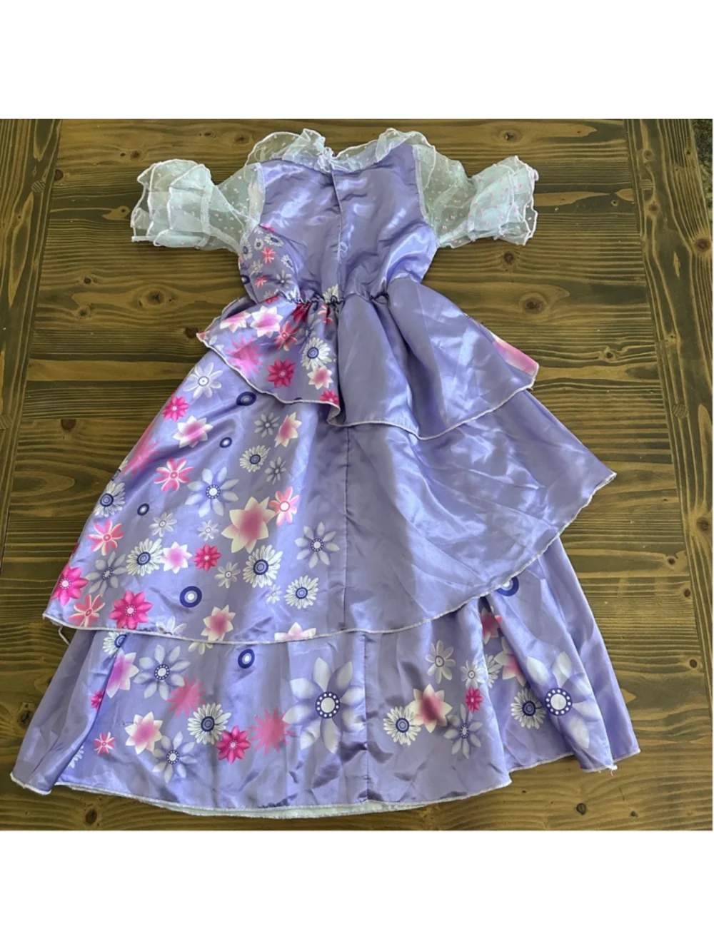 Encanto Inspired Isabela Costume Dress Girls XS Purple Floral Princess
